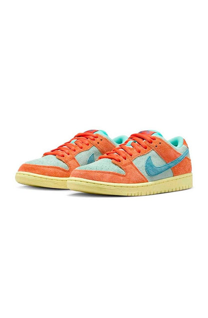 Tênis Nike SB Dunk Low Pro Premium Orange Emerald Rise/Noise Aqua DV5429 - 800 - NewSkull