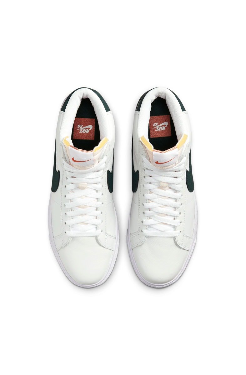Tênis Nike SB Zoom Blazer MID ISO Branco/Verde DR9092 - 100 - NewSkull