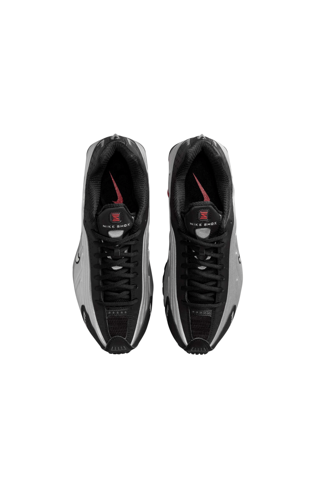Tênis Nike Shox R4 Feminino Black Metallic Silver Preto/Prata/Vermelho AR3565 - 011 - NewSkull