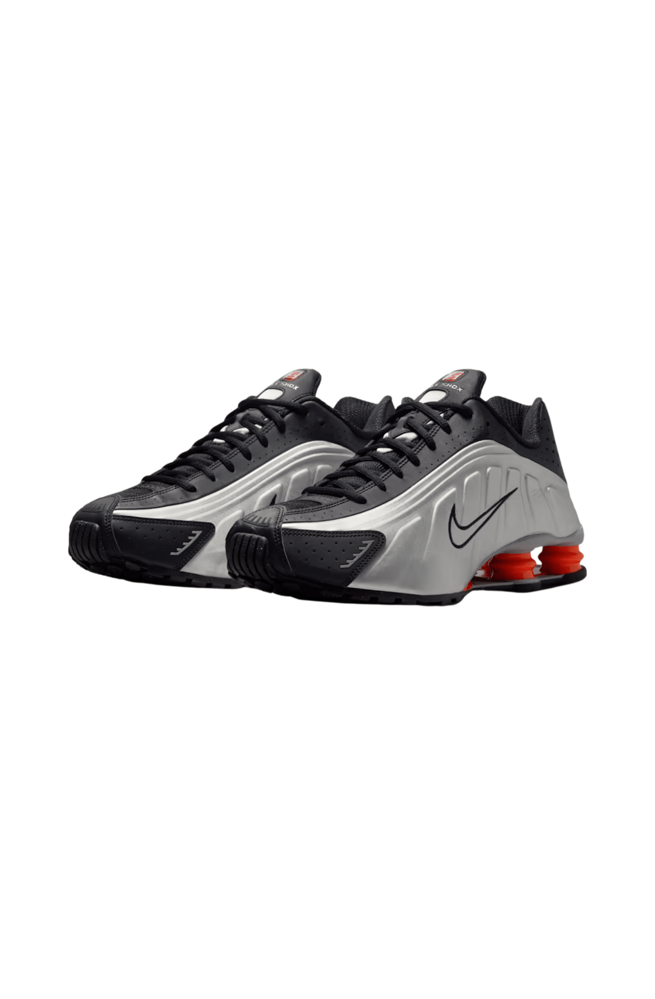 Tênis Nike Shox R4 Metallic Silver Prata/Preto/Vermelho HQ1988 - 002 - NewSkull