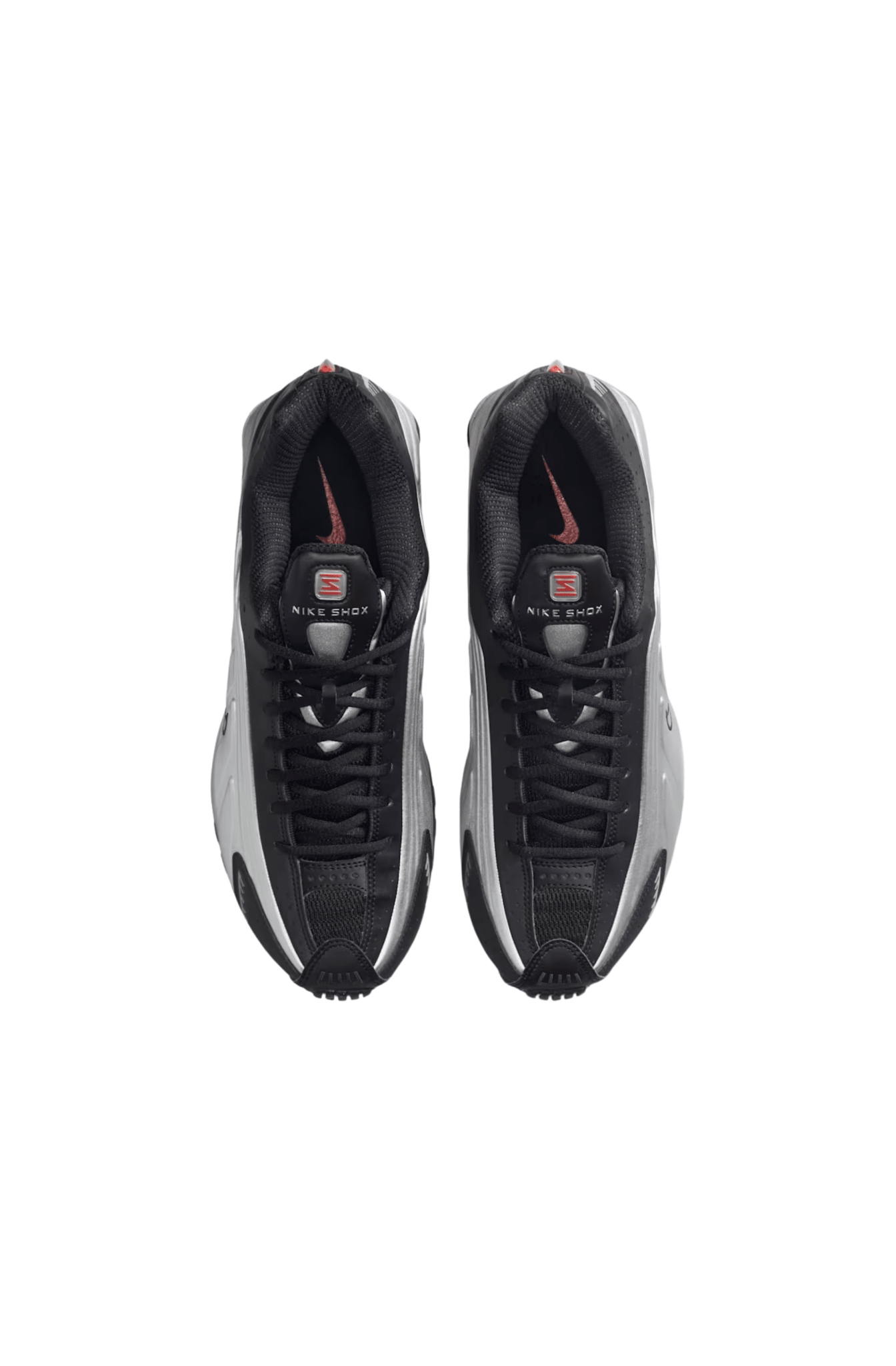 Tênis Nike Shox R4 Metallic Silver Prata/Preto/Vermelho HQ1988 - 002 - NewSkull