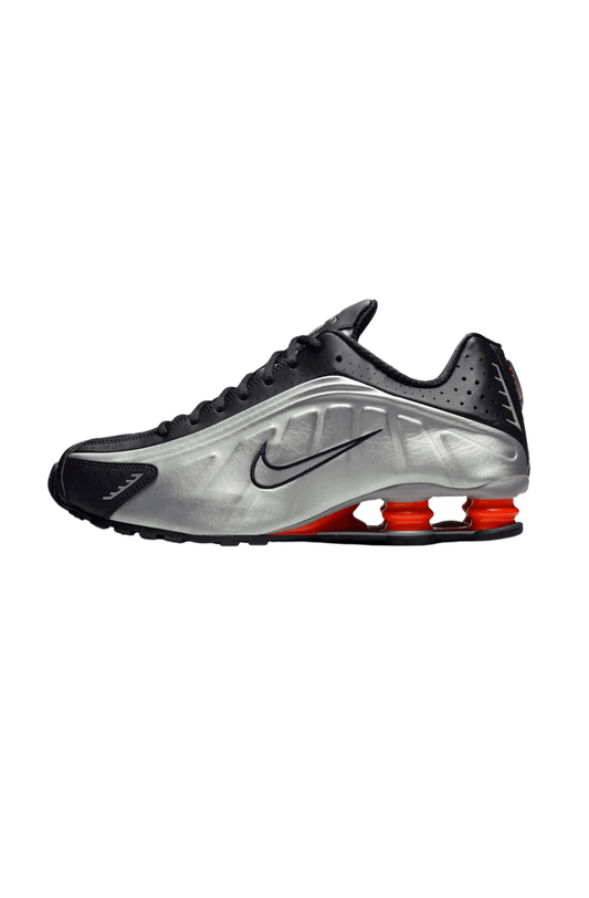 Tênis Nike Shox R4 Metallic Silver Prata/Preto/Vermelho HQ1988 - 002 - NewSkull