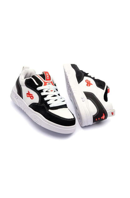 Tenis OUS Fluente Essencial Branco/Preto/Vermelho 350040 - 03 - NewSkull