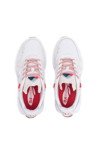 Tênis Ous Hevea Dots Branco/Vermelho 350046 - 01 - NewSkull