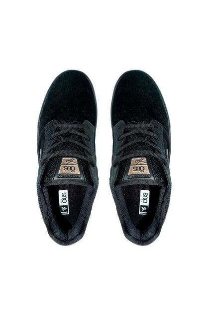 Tênis OUS Naccarato Essencial Preto/Dourado - NewSkull