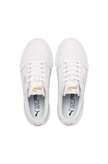 Tênis Puma Carina Lux L BDP Feminino Branco/Dourado - NewSkull