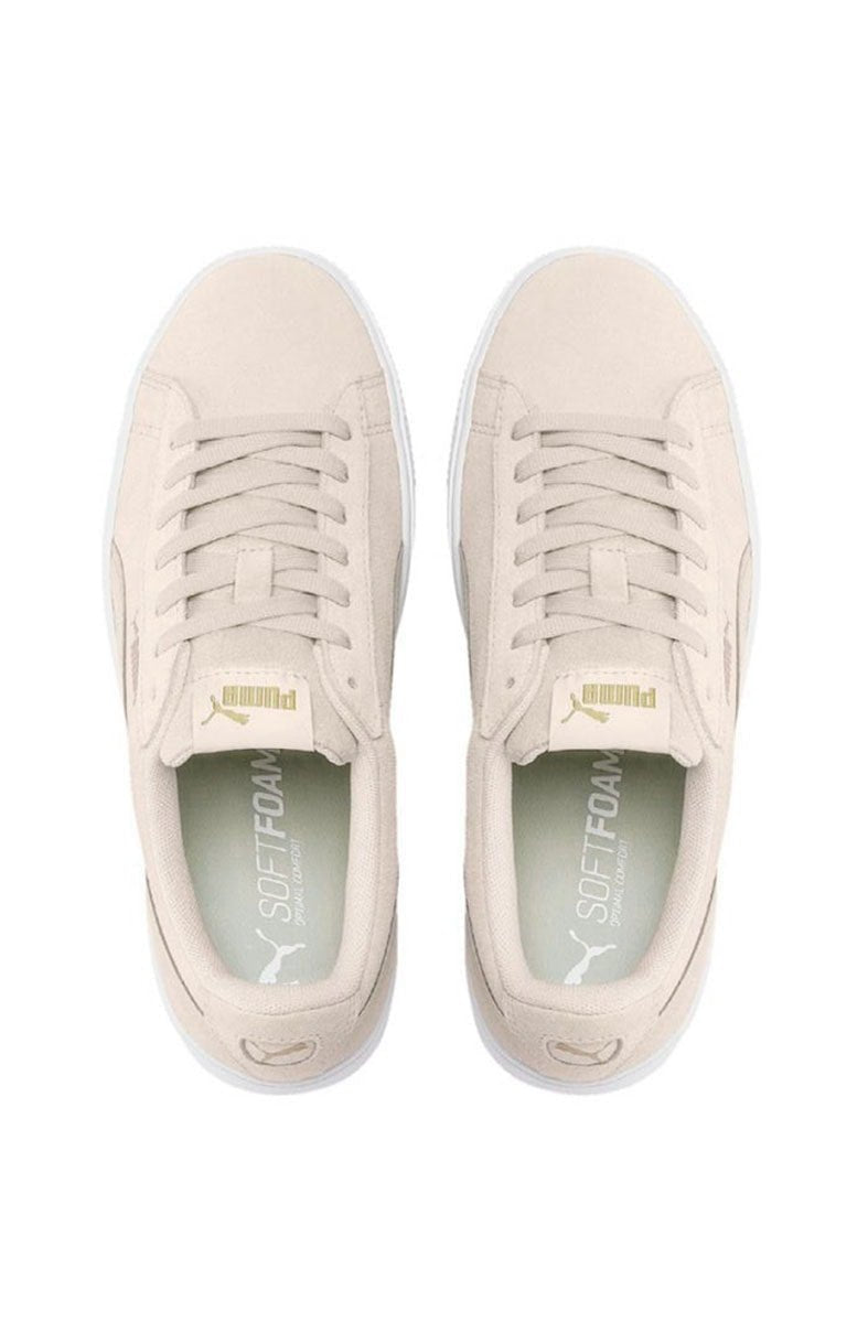 Tênis Puma Vikky Platform Stacked Sd Feminino Bege/Cinza - NewSkull