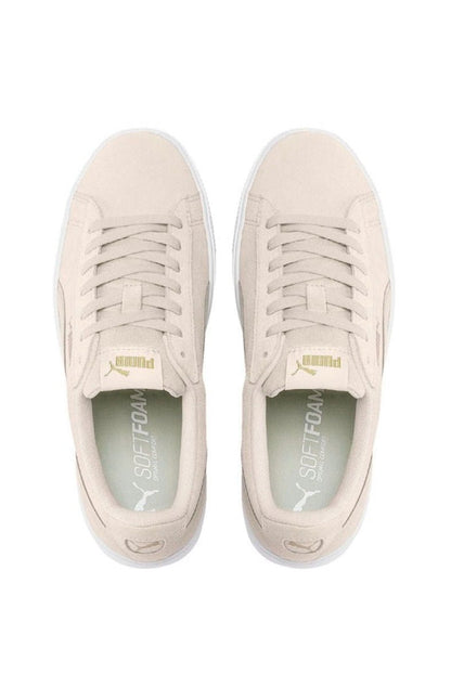 Tênis Puma Vikky Platform Stacked Sd Feminino Bege/Cinza - NewSkull