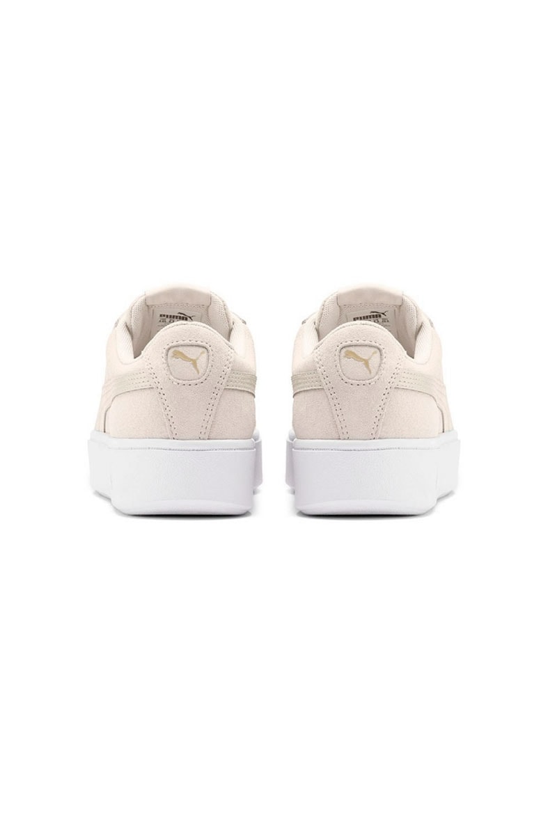 Tênis Puma Vikky Platform Stacked Sd Feminino Bege/Cinza - NewSkull