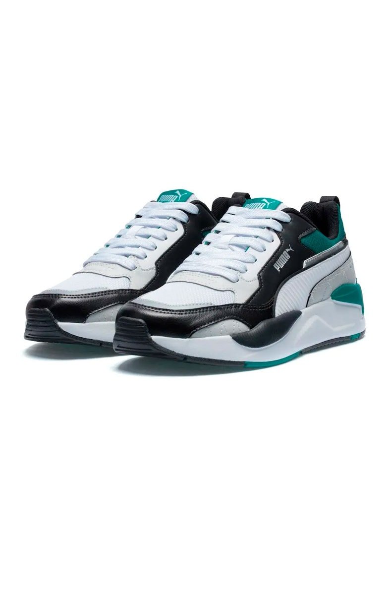 Tênis PUMA X - Ray 2 Square BDP Branco/Preto/Verde - NewSkull