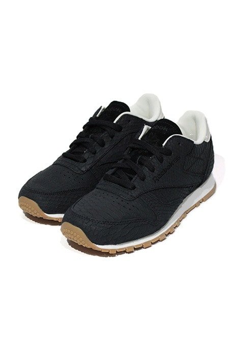 Tênis Reebok Classic Leather Exotics Black/Chalk Feminino Preto - NewSkull
