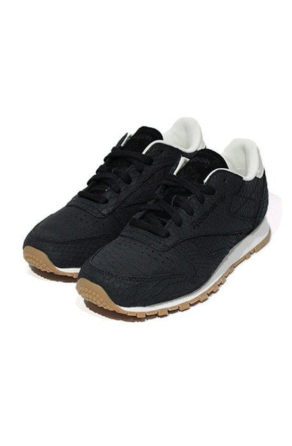 Tênis Reebok Classic Leather Exotics Black/Chalk Feminino Preto - NewSkull
