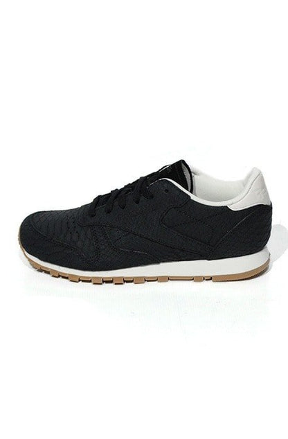 Tênis Reebok Classic Leather Exotics Black/Chalk Feminino Preto - NewSkull