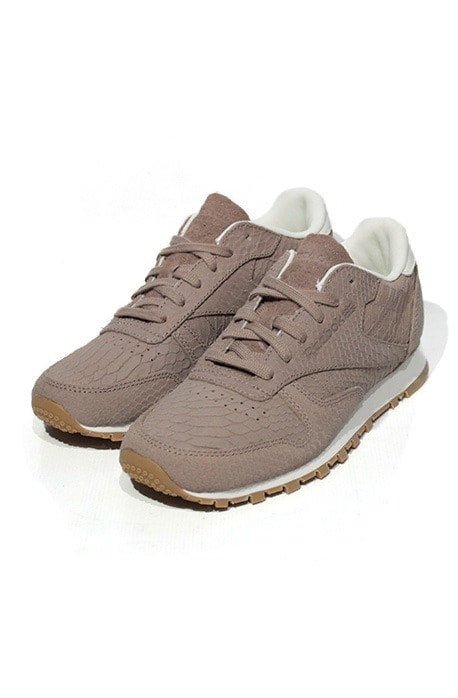 Tênis Reebok Classic Leather Exotics TAUPE/CHALK - NewSkull