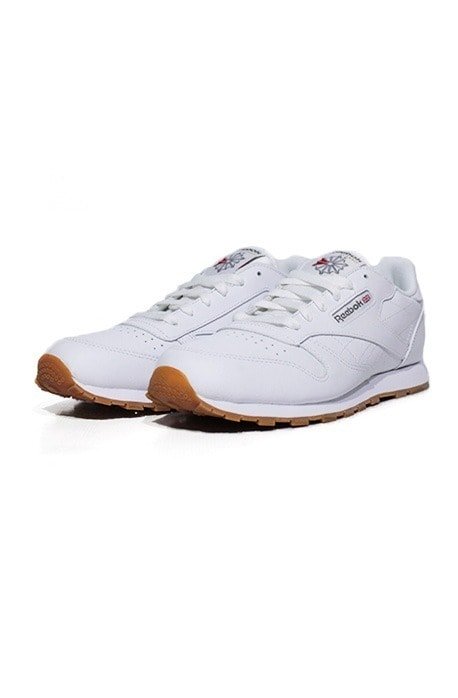 Tênis Reebok Classic Leather White Gum Feminino Branco - NewSkull