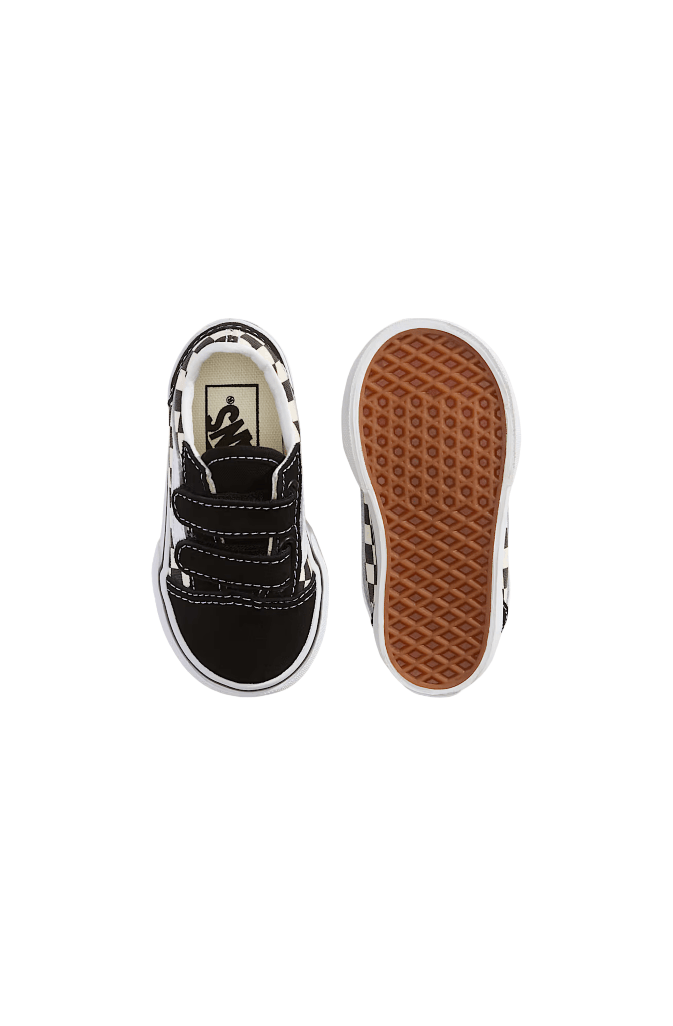 Tênis Vans Old Skool V Primary Check Infantil Preto/Branco V1001200380023 - NewSkull
