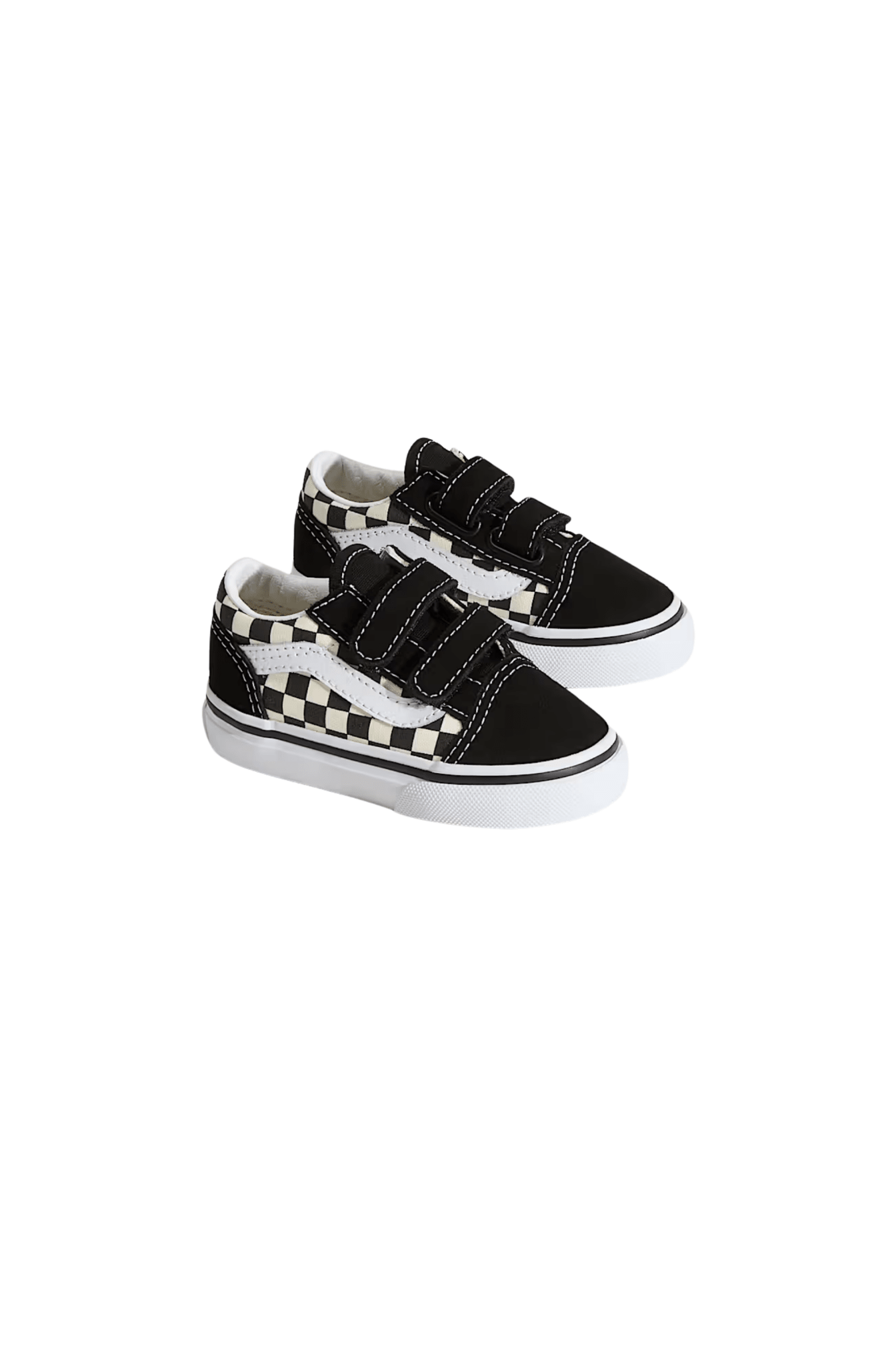 Tênis Vans Old Skool V Primary Check Infantil Preto/Branco V1001200380023 - NewSkull
