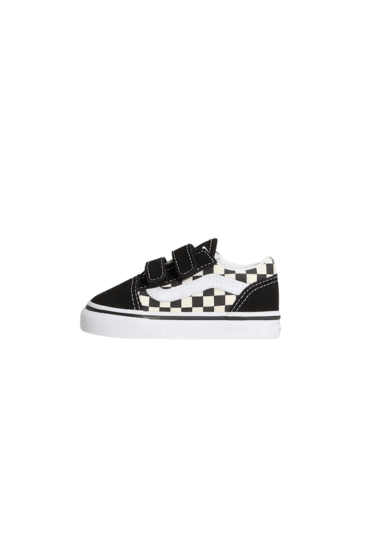 Tênis Vans Old Skool V Primary Check Infantil Preto/Branco V1001200380023 - NewSkull