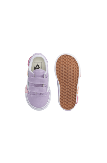 Tênis Vans Old Skool Velcro Infantil Roxo/Branco VN000EFHFSF - NewSkull