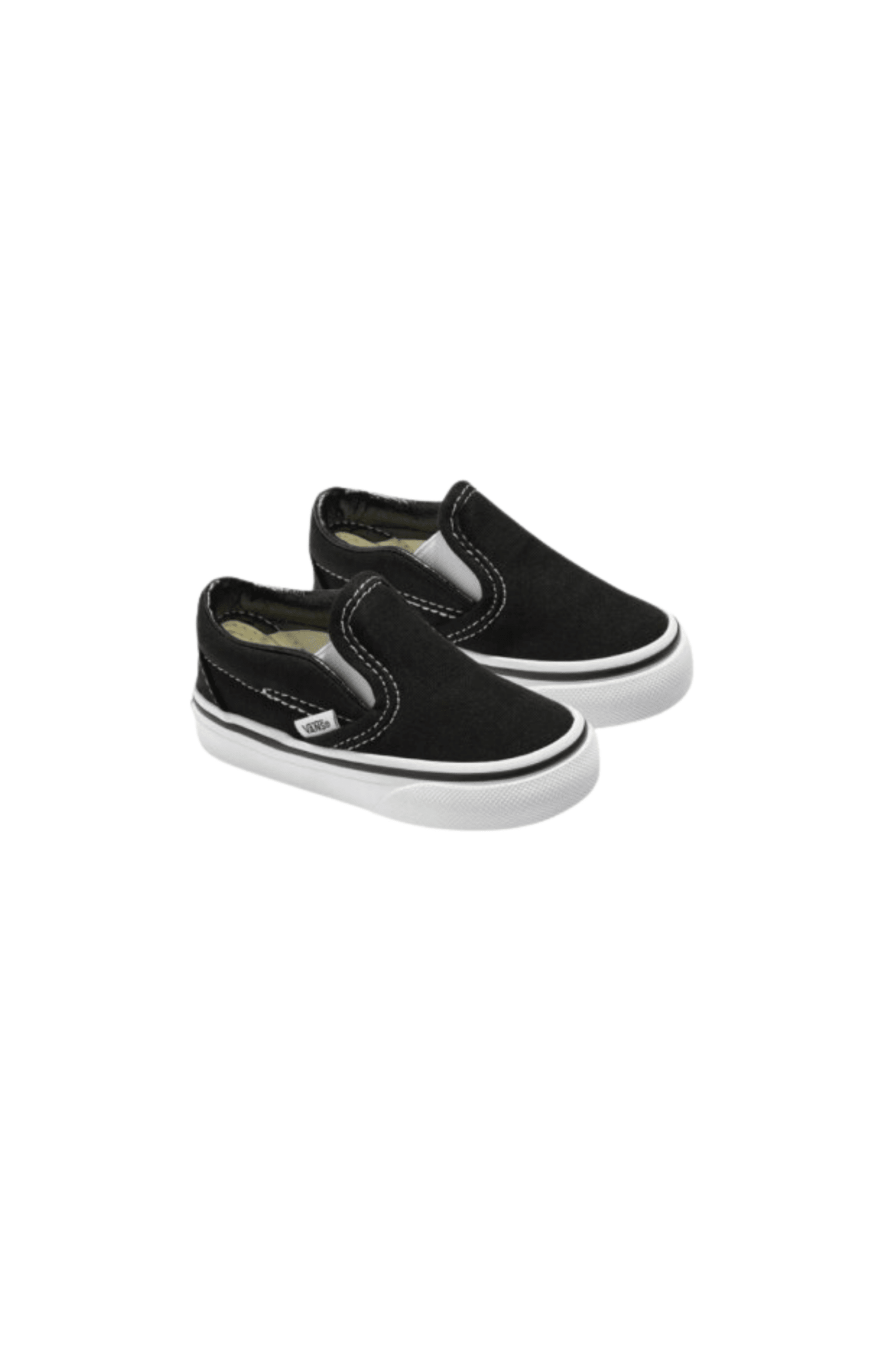 Tênis Vans Slip-On Infantil Preto/Branco VN000EX8BLK - NewSkull