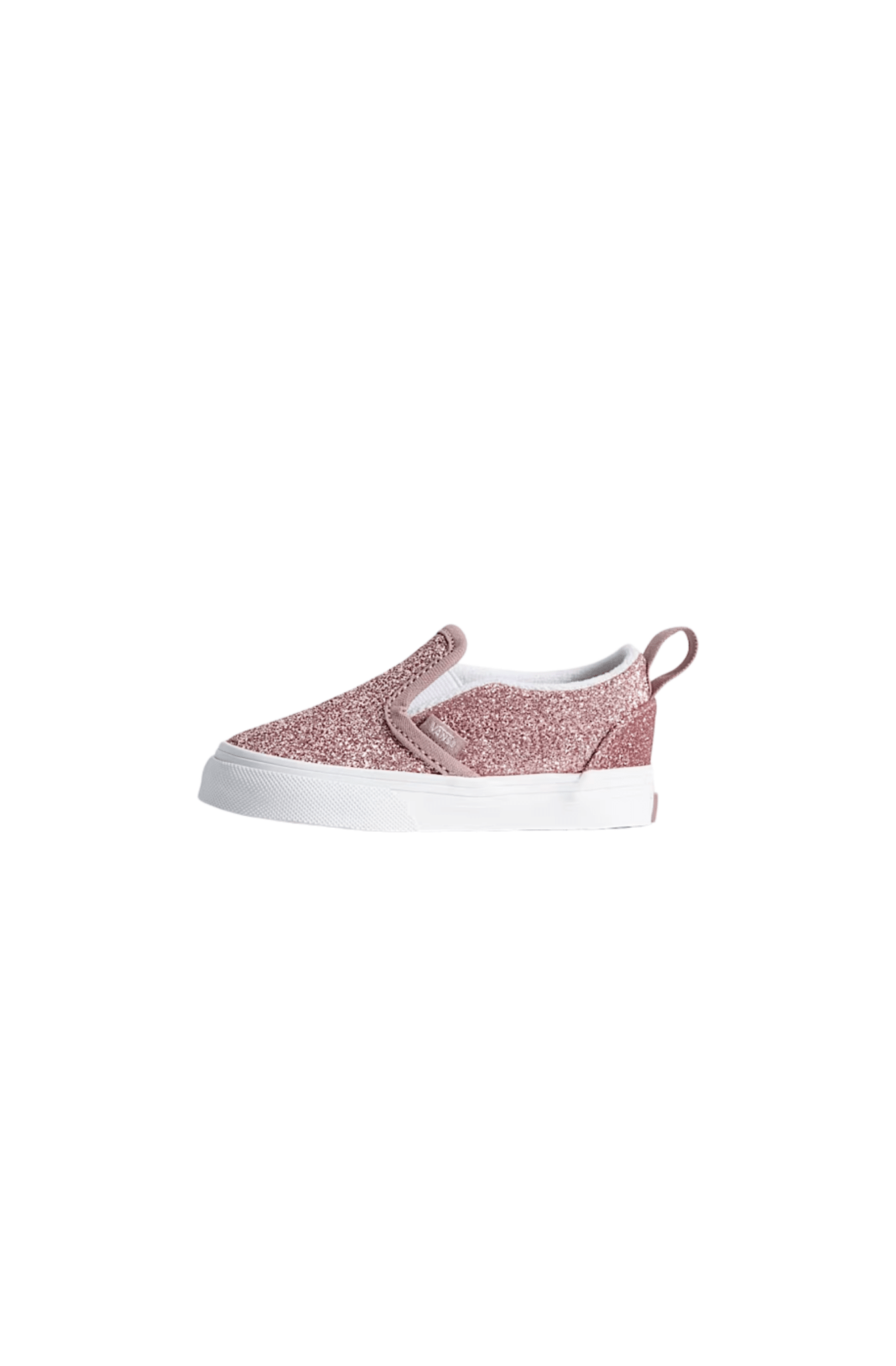 Tênis Vans Slip-On V Infantil Glitter Rosa VN000D0TFSL - NewSkull