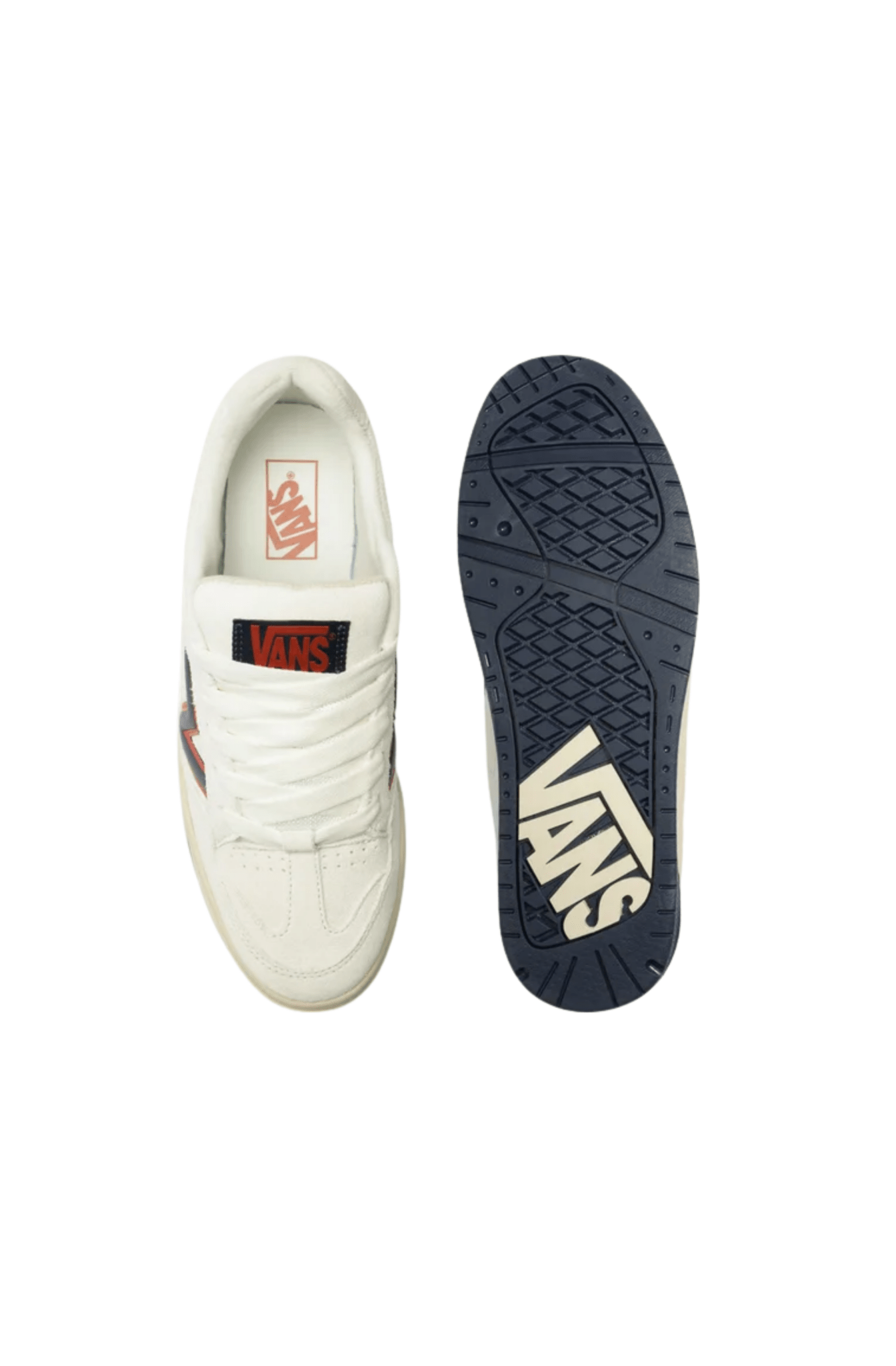 Tênis Vans Upland Vintage Bege/Vermelho VN000D70YF9 - NewSkull