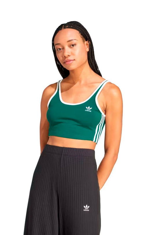 Top Adidas 3 - stripes Verde/Branco - NewSkull
