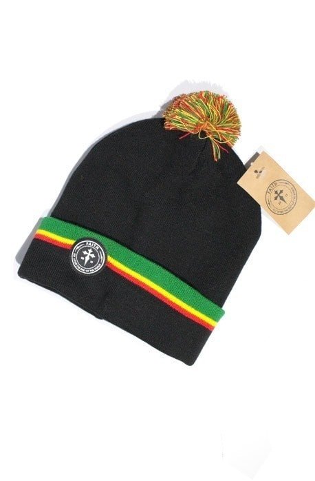 Touca Gorro Faith Co. Rasta Preto - NewSkull