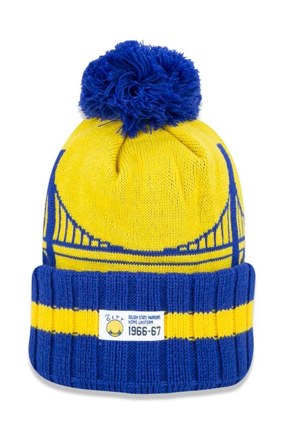 Touca Gorro New Era Golden State Warriors Nba Global Collection Amarelo/Azul - NewSkull