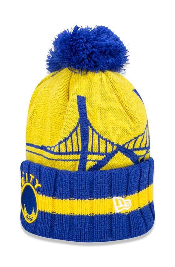 Touca Gorro New Era Golden State Warriors Nba Global Collection Amarelo/Azul - NewSkull