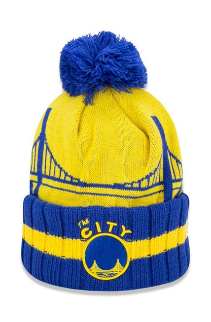 Touca Gorro New Era Golden State Warriors Nba Global Collection Amarelo/Azul - NewSkull