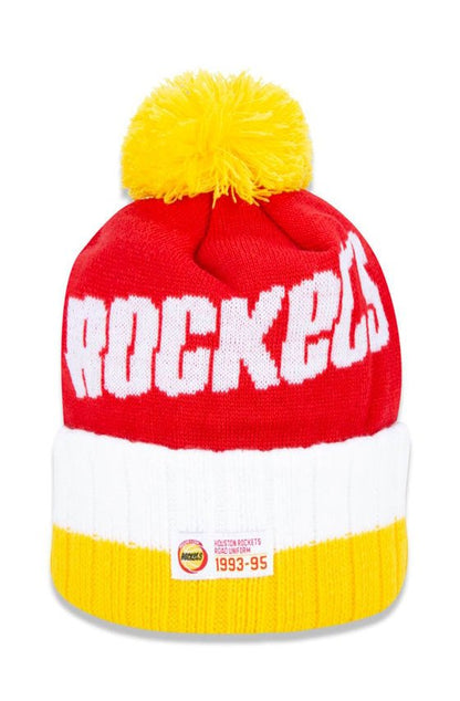 Touca Gorro New Era Houston Rockets Nba Global Collection Amarelo/Vermelho - NewSkull