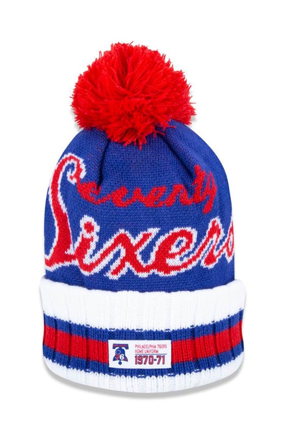 Touca Gorro New Era Philadelphia 76Ers Nba Global Collection Azul/Vermelho - NewSkull