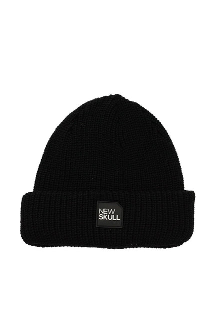 Touca Gorro NewSkull Rubber Preta - NewSkull