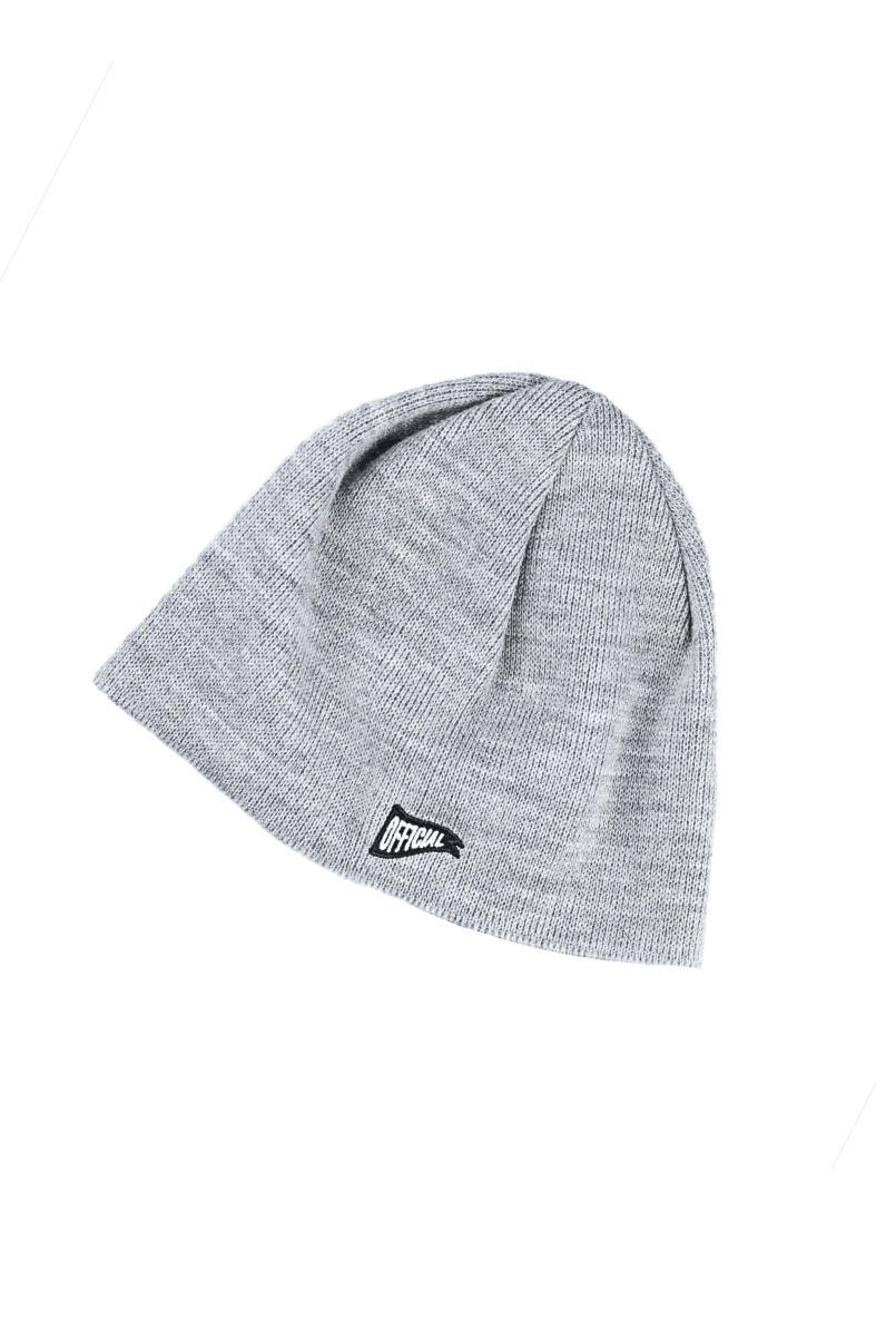Touca Gorro Official Bordado Cinza - NewSkull