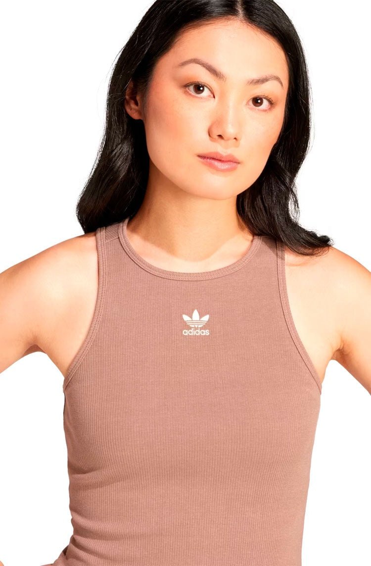 Vestido Adidas Canelado Essentials Marrom - NewSkull