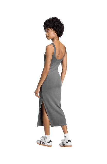 Vestido Adidas Essentials Rib Tank Maxi Dress Washed Cinza - NewSkull