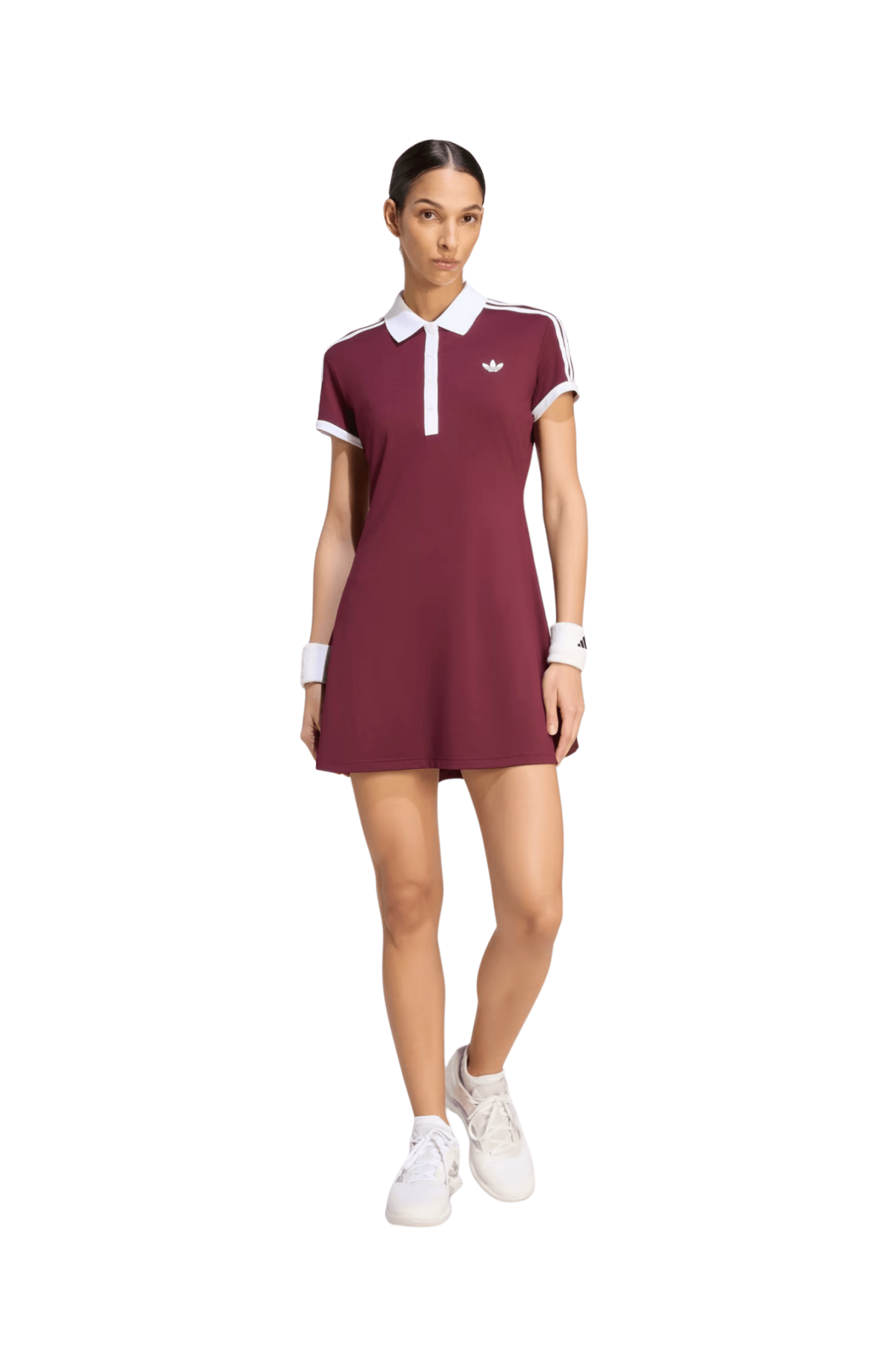 Vestido Adidas Heritage Tennis Classics Bordô/Branco - NewSkull