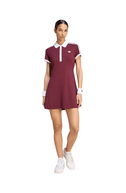 Vestido Adidas Heritage Tennis Classics Bordô/Branco - NewSkull
