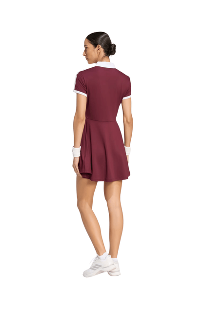 Vestido Adidas Heritage Tennis Classics Bordô/Branco - NewSkull