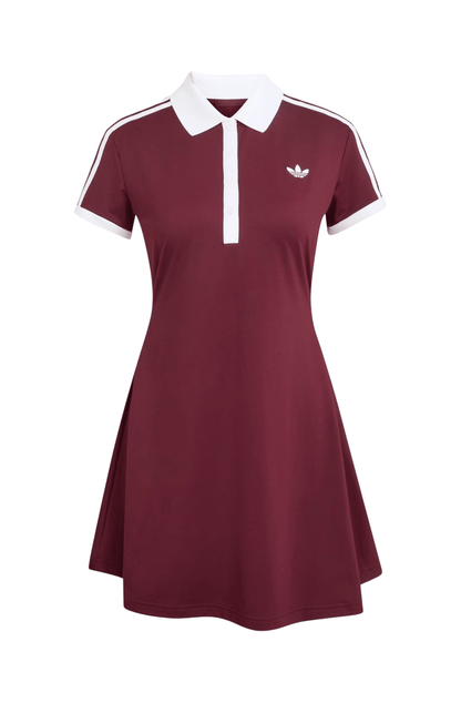 Vestido Adidas Heritage Tennis Classics Bordô/Branco - NewSkull