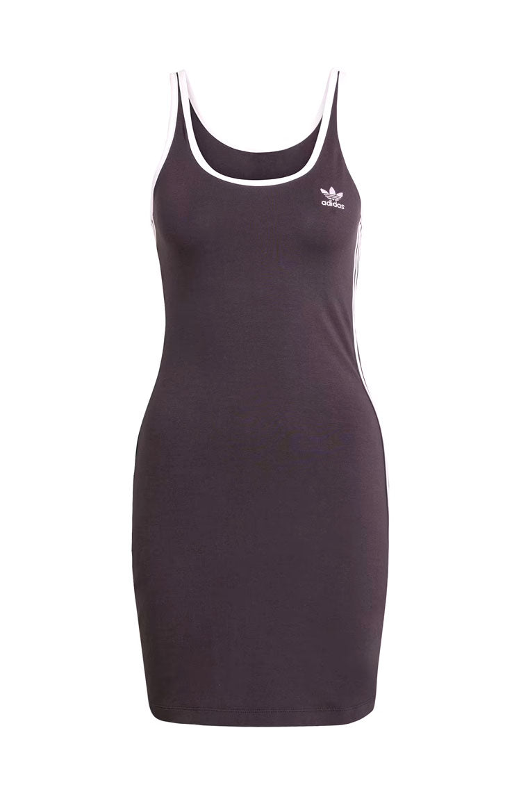 Vestido Adidas Regata 3 - stripes Mini Preto/Branco - NewSkull