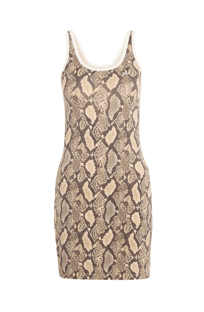 Vestido Adidas Snake Print Mini Dress Bege/Marrom - NewSkull