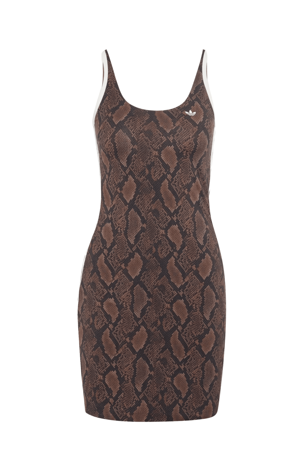 Vestido Adidas Snake Print Mini Dress Marrom/Branco - NewSkull
