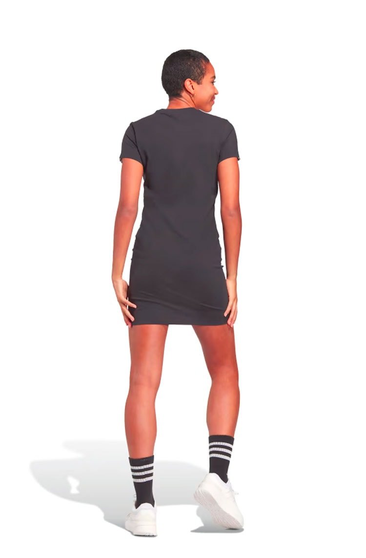 Vestido Camiseta Adidas Essentials 3 - stripes Preto - NewSkull