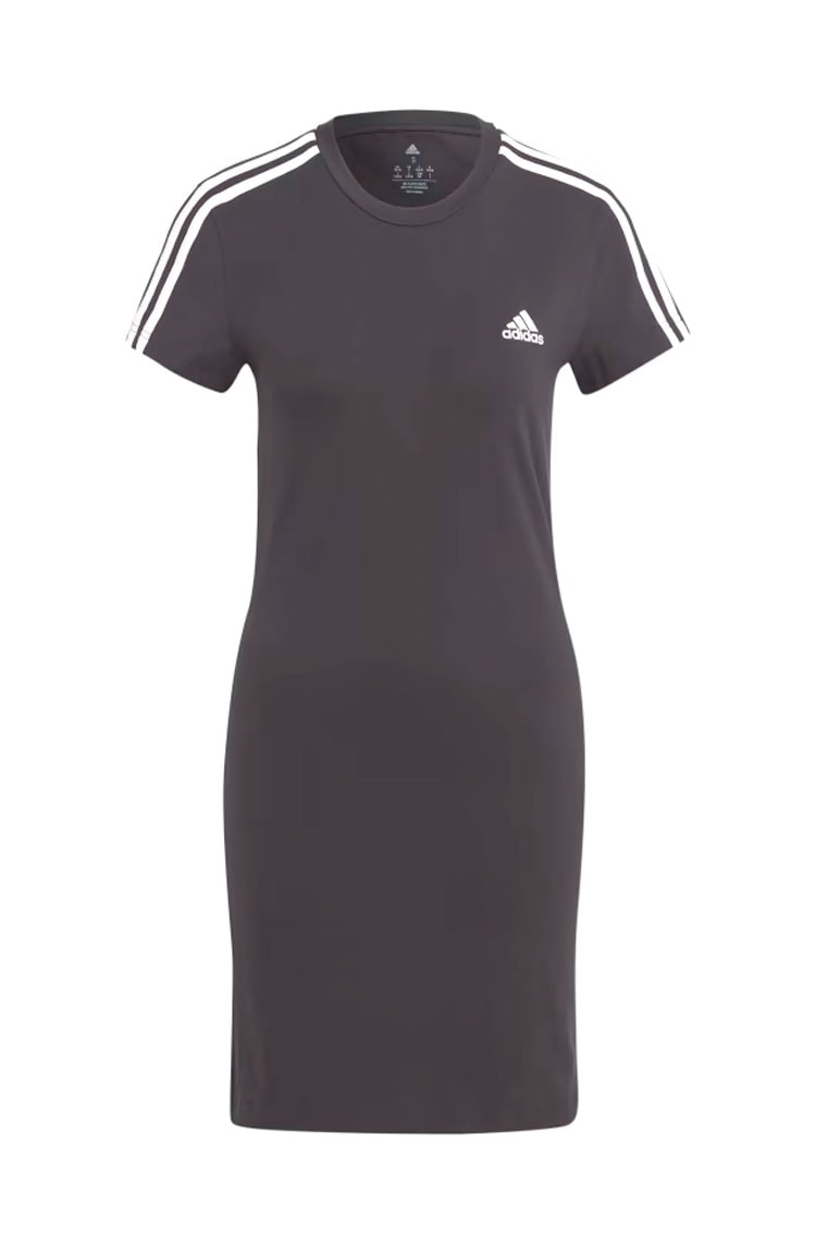 Vestido Camiseta Adidas Essentials 3 - stripes Preto - NewSkull