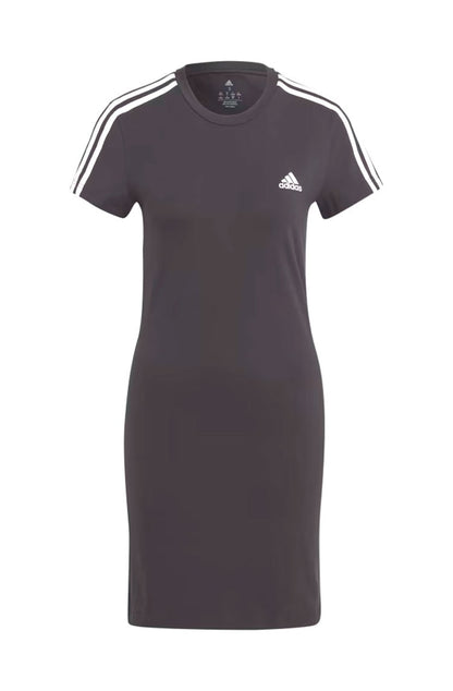 Vestido Camiseta Adidas Essentials 3 - stripes Preto - NewSkull